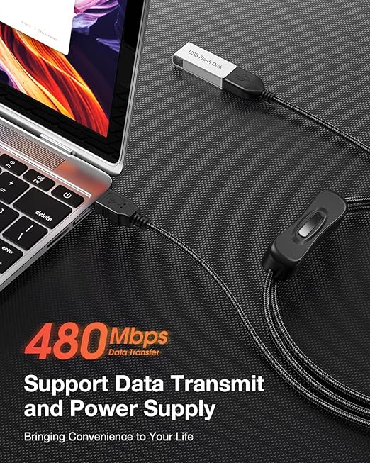 ANDTOBO USB Switch Extension Cable, USB Extension Cord
