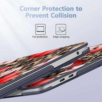 Case for MacBook Pro 13 inch with/Without Touch Bar, Hard Shell + Keyboard