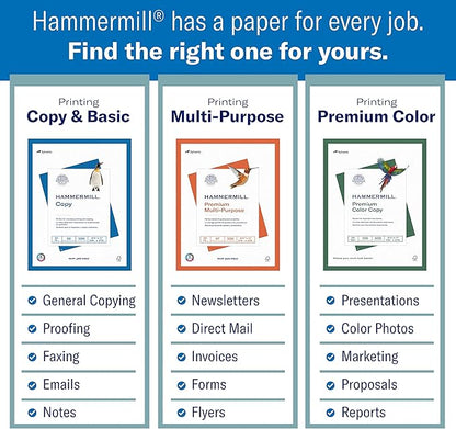 Hammermill Printer Paper, 20 lb Copy Paper, 3 Hole