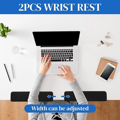 MABOZOO L-Shaped Desk Wrist Elbow Rests, Ergonomic Wrist Cushions