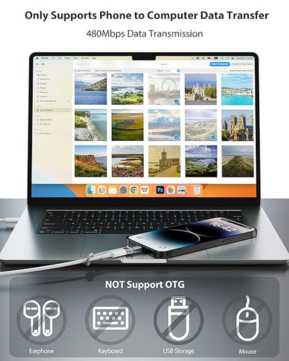 USB C to Lightning Adapter, Type C to Lightning Adapter Support 36W PD Fast