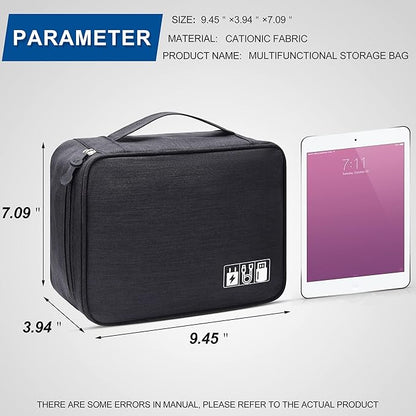 Electronics Organizer Travel Universal Cable Organizer Bag Waterproof