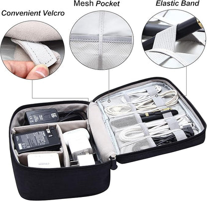 Electronics Organizer Travel Universal Cable Organizer Bag Waterproof