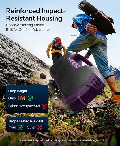 IPX7 Waterproof Outdoor Bluetooth Speaker, 32H Playtime, Floating Design