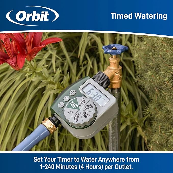 Orbit 62067 1-Outlet Programmable Digital Hose Watering Timer