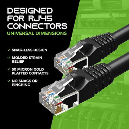 GearIt 24-Pack, Cat5e Ethernet Patch Cable 2 Feet