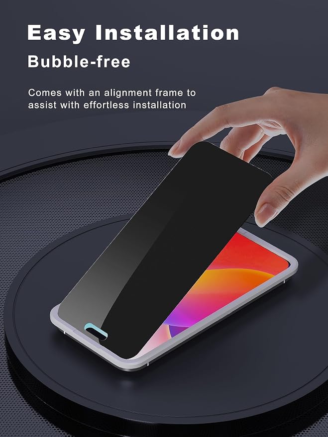Compatible for iPhone 15 Pro Privacy Screen Protector 6.1 inch, Anti Spy Anti