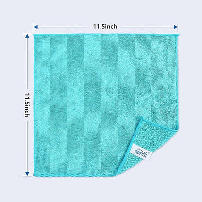 HOMEXCEL Microfiber Cleaning Cloth, 8 Pack Cleaning Rags, Cleaning Towels