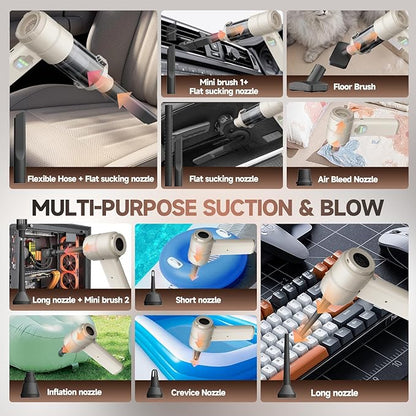 Car Vacuum, Handheld Car Vacuum Cleaner Cordless