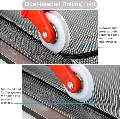 Window Screen Replacement Kit, DIY Adjustable Screen Door Mesh