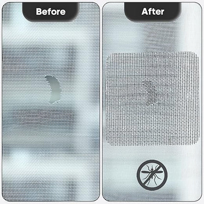 28 Sheets Window Screen Patches Repair Kit, Strong Adhesive Fiberglass Quick
