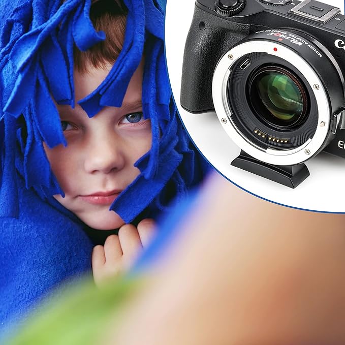 VILTROX EF-EOS M2 Auto Focus Lens Adapter 0.71x Reducer Speed Booster