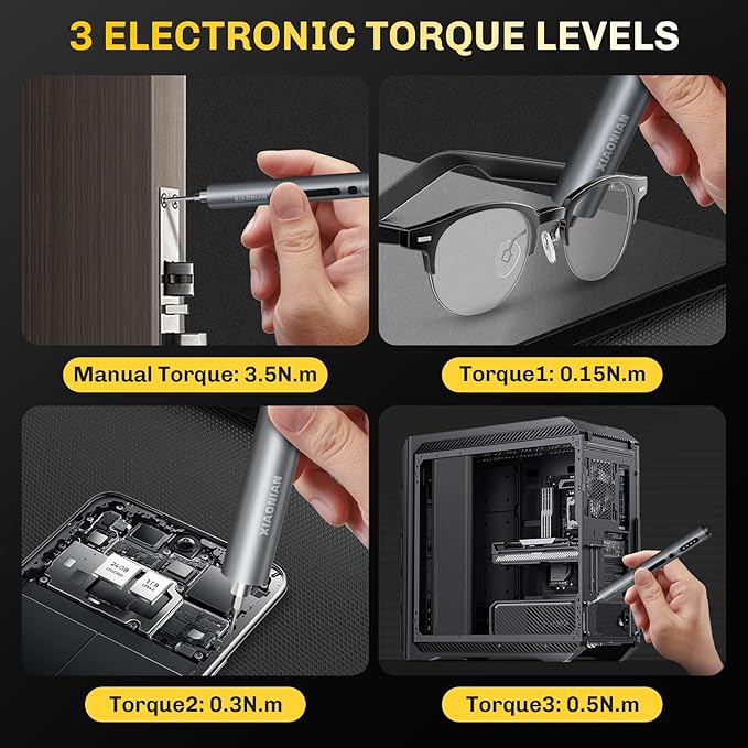 3.7V Precision Electric Screwdriver Set, 50 IN 1 Small Power Magnetic Storage