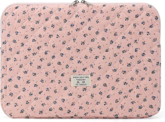 Puffy Laptop Sleeve 13-15.6 Inch Cute Quilted Laptop Protective Case Padded