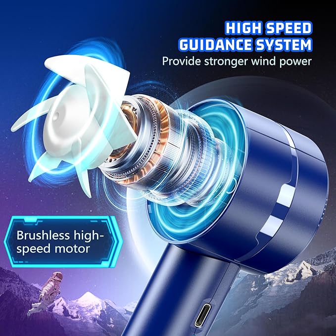 2pcs Portable Handheld Turbo Fan
