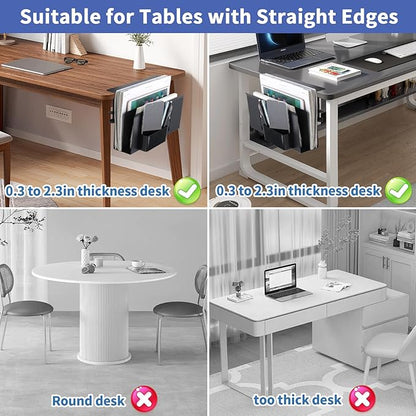 2 Tier Desk side storage, Desk Laptop Holder