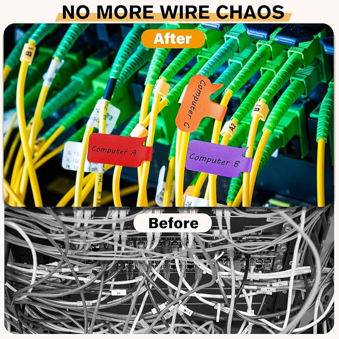 36Pcs Large Cable Labels