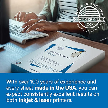 Hammermill Printer Paper, 20 lb Copy Paper, 3 Hole