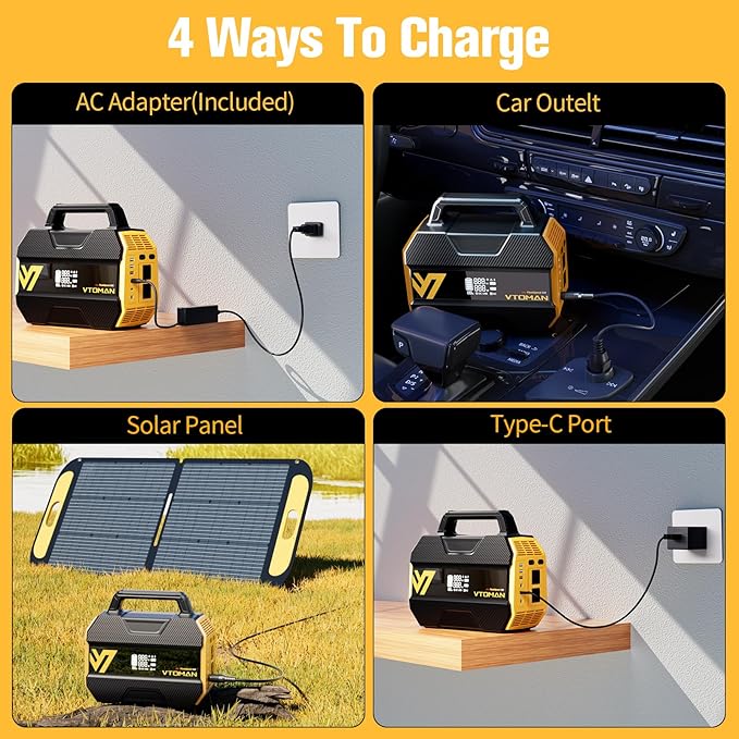 VTOMAN FlashSpeed 300 Portable Power Station 300W, 230Wh Solar Generator