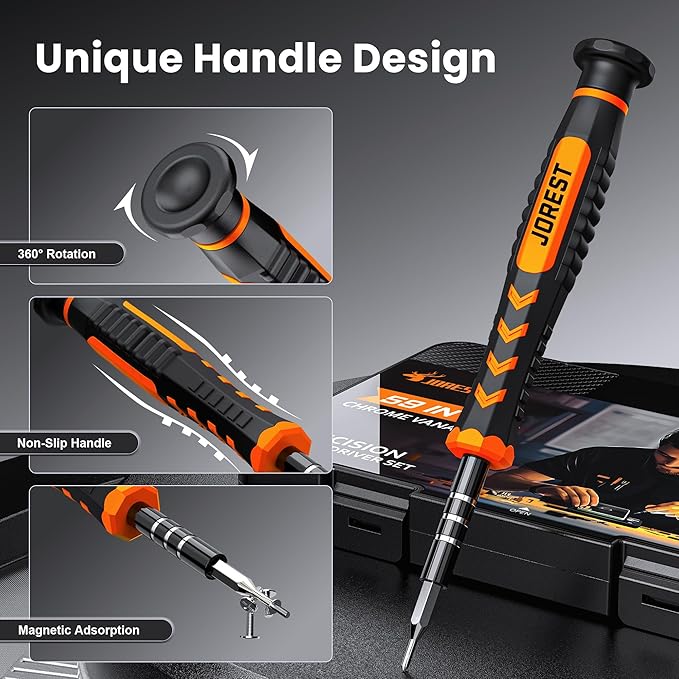 JOREST 59Pcs Small Precision Screwdriver Set