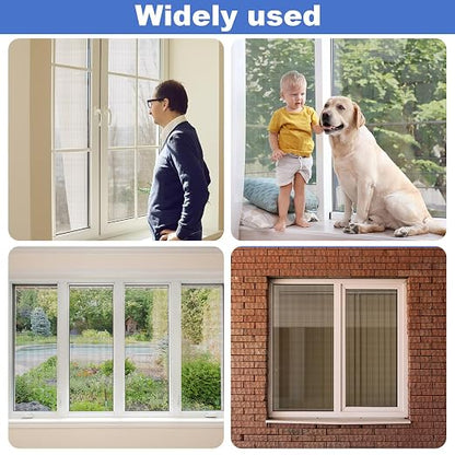 Extra Wide 8 inch x 20 ft Window Screen Tape Mesh Repair Strong Adhesive
