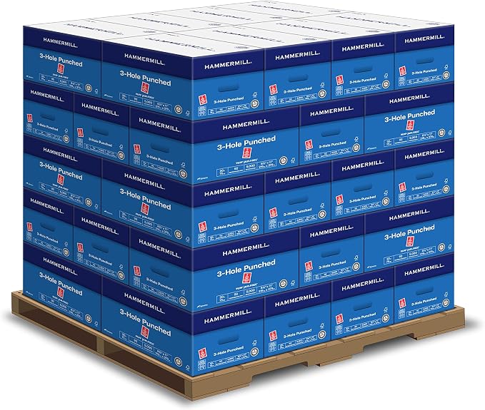 Hammermill Printer Paper, 20 lb Copy Paper, 3 Hole