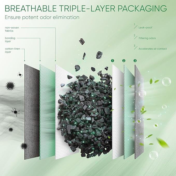 Activated Charcoal Odor Absorber, Odor Eliminator