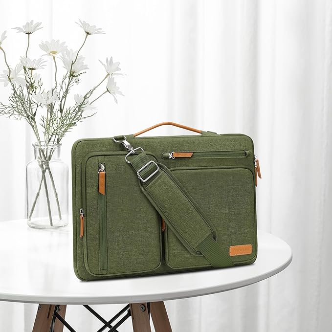 MOSISO 360 Protective Laptop Shoulder Bag, 15 inch Computer Bag Compatible