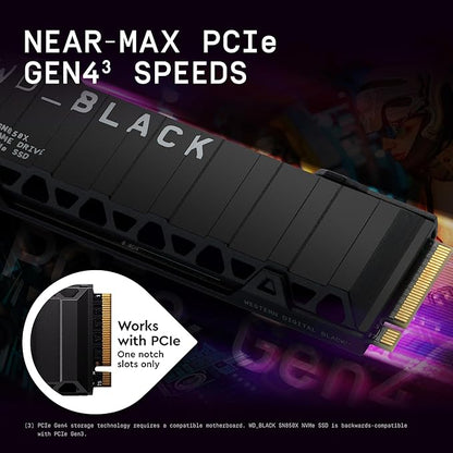 WD_BLACK 2TB SN850X NVMe Internal Gaming SSD Solid State Drive