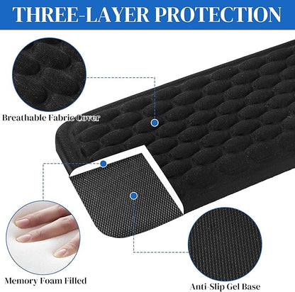 MABOZOO L-Shaped Desk Wrist Elbow Rests, Ergonomic Wrist Cushions