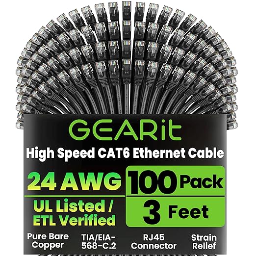 GEARit Cat 6 Ethernet Cable Pack