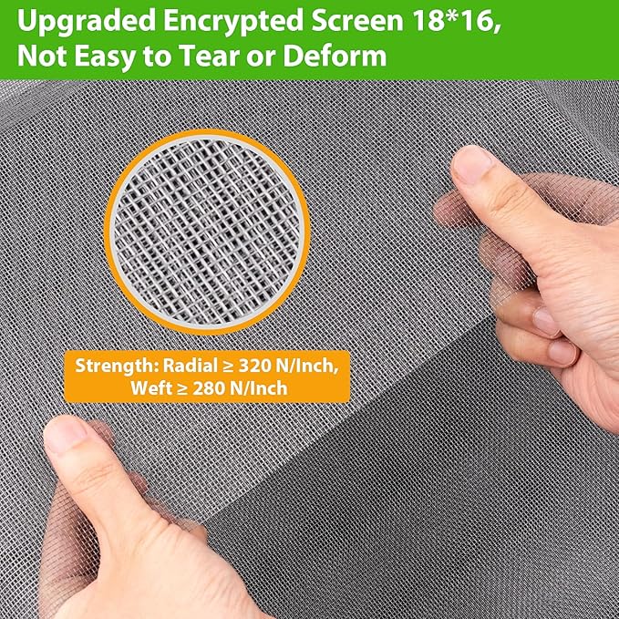 Replacement Window Screens, 59X106 Inch Durable Window Screen Mesh