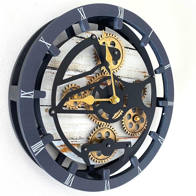 ImprovingLife The Gears Clock Desk Clock 10 inches