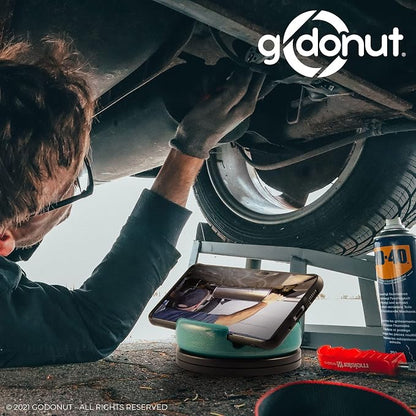 GoDonut – Phone Stand 360 Swivel – Cell Phone Holder + iPad Stand Desk Organizer