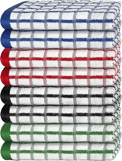 Premium Dish Towels for Kitchen, 8 Pack, 16x26