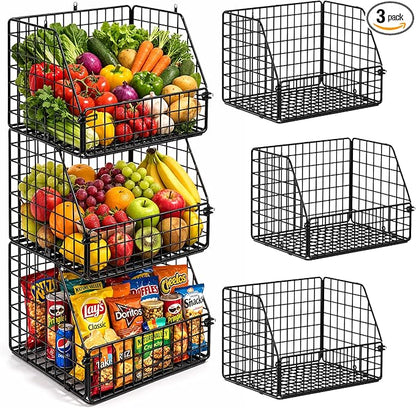 3-Tier Wall Hanging Fruit Baskets