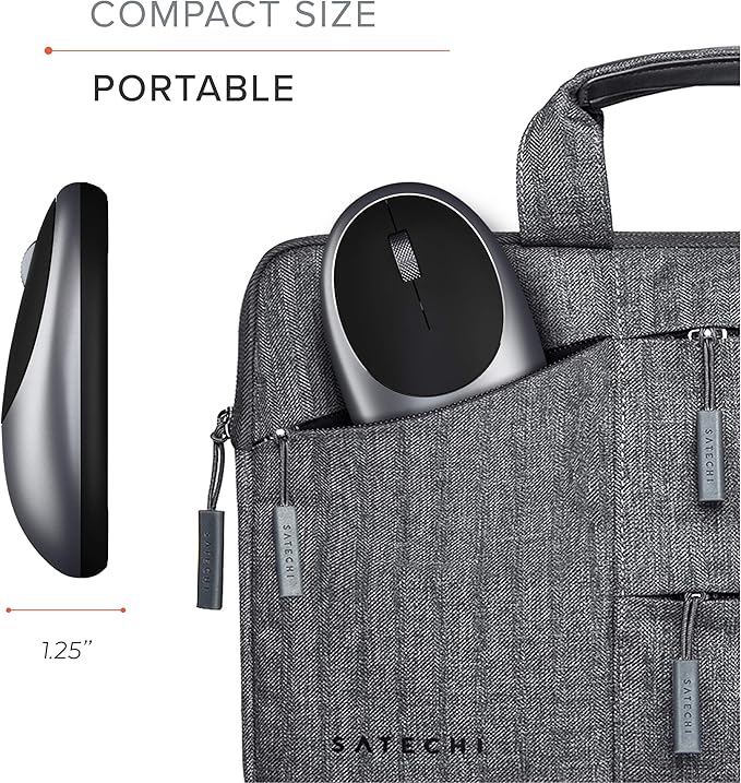 Satechi M1 Wireless Bluetooth Mouse, USB-C Rechargeable, Compact & Portable
