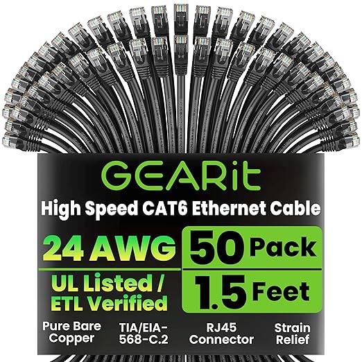 GEARit Cat 6 Ethernet Cable Pack