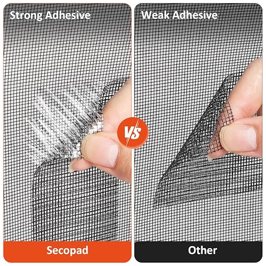 Black Screen Repair Tape, Strong Adhesive Fiberglass Patch Tape Mesh