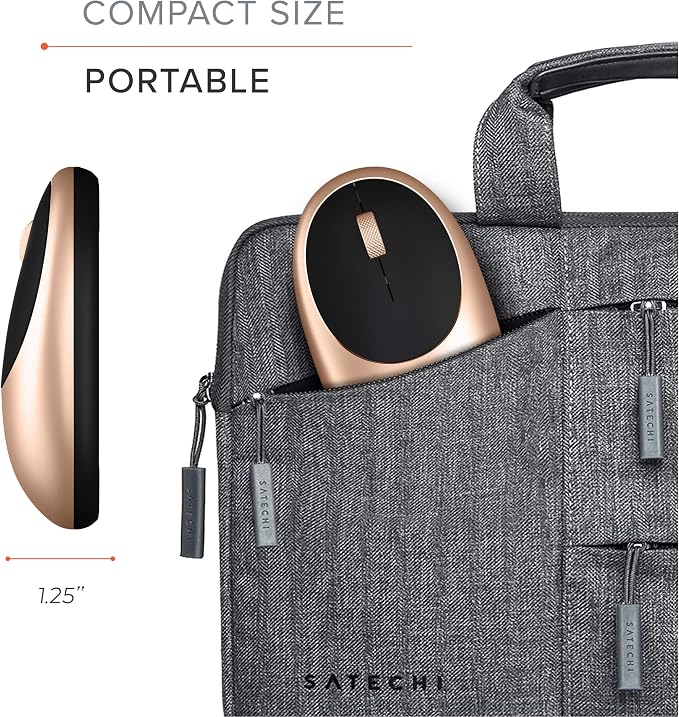 Satechi M1 Wireless Bluetooth Mouse, USB-C Rechargeable, Compact & Portable