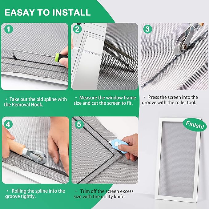 Screen Tool for Window Screen Replacement