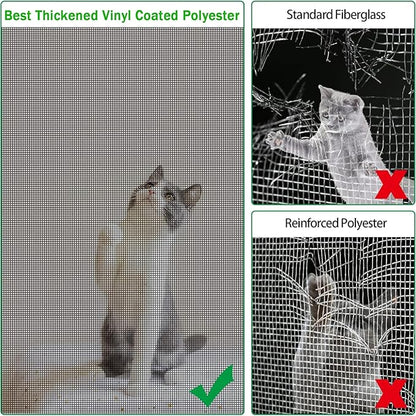 QWR Pet Proof Window Screen Replacement Kit, Patio and Windows.