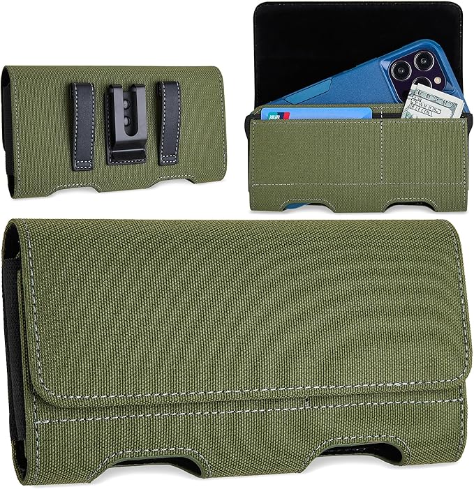 Mopaclle Nylon Phone Holster for iPhone 17 Pro Max, 17 Air, iPhone 16 Pro Max