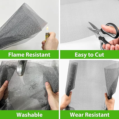 Replacement Window Screens, 59X106 Inch Durable Window Screen Mesh