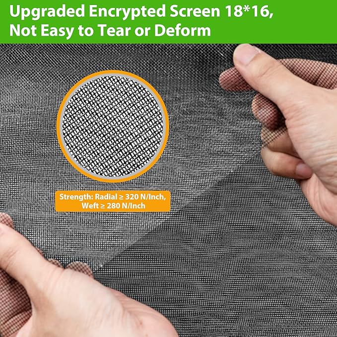 Replacement Window Screens, 48X118 Inch Durable Window Screen Mesh